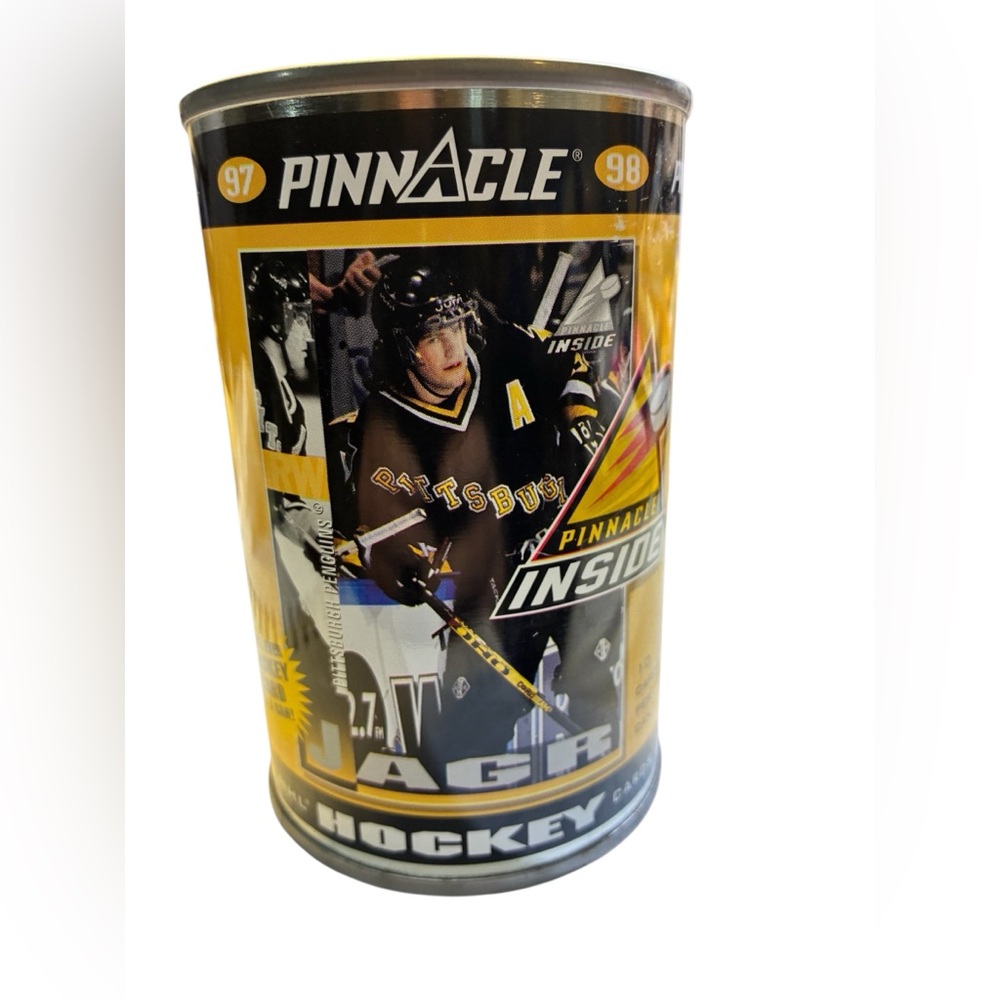1997-98 Pinnacle Tin Can Sealed Cards NHL Pittsburgh Penguins Jaromir Jagr